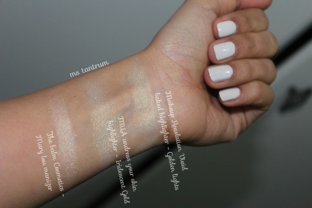 Makeup revolution highlighter, MUA highlighter, Mary lou manizer