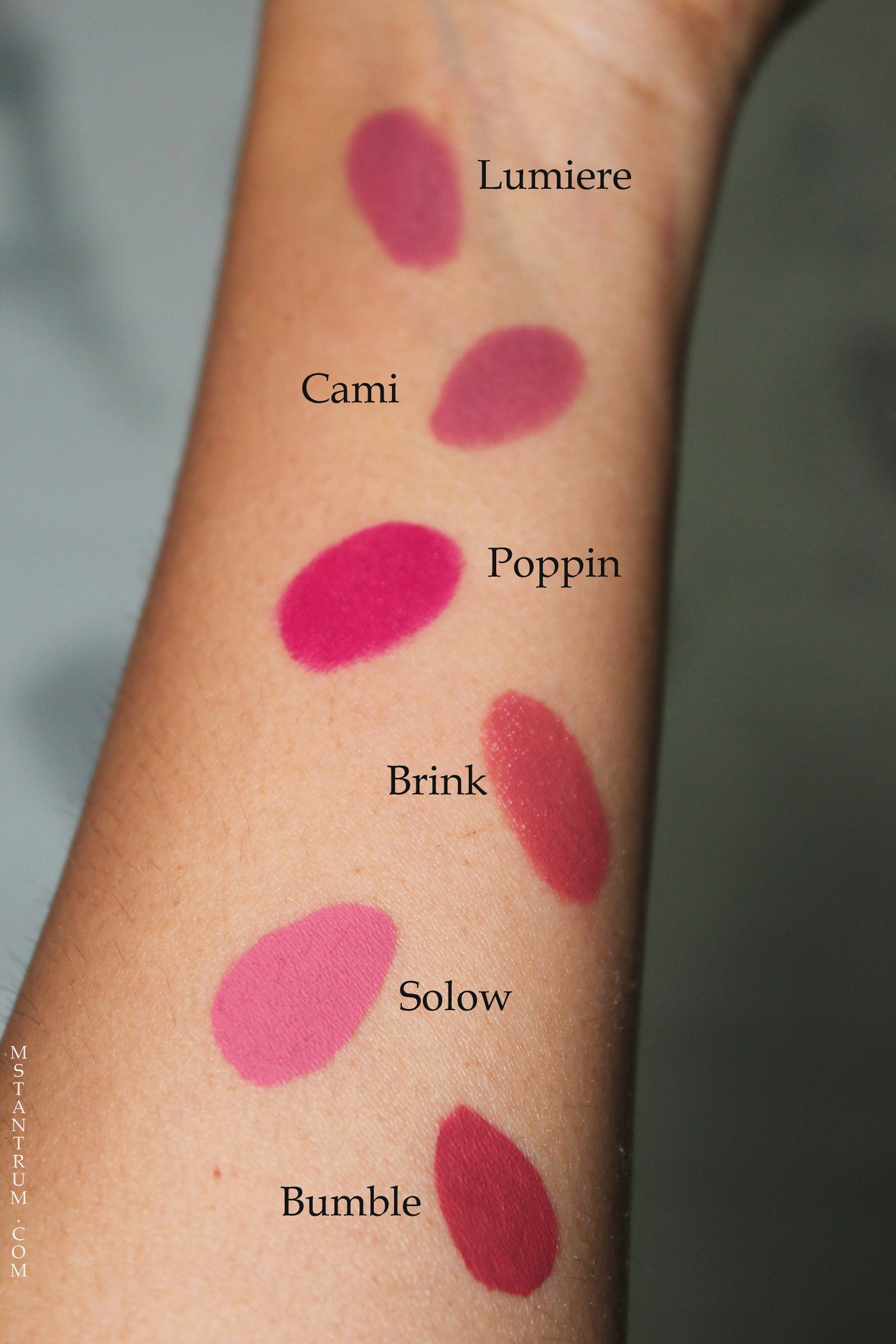 Colourpop swatches on thatseptembermuse.com