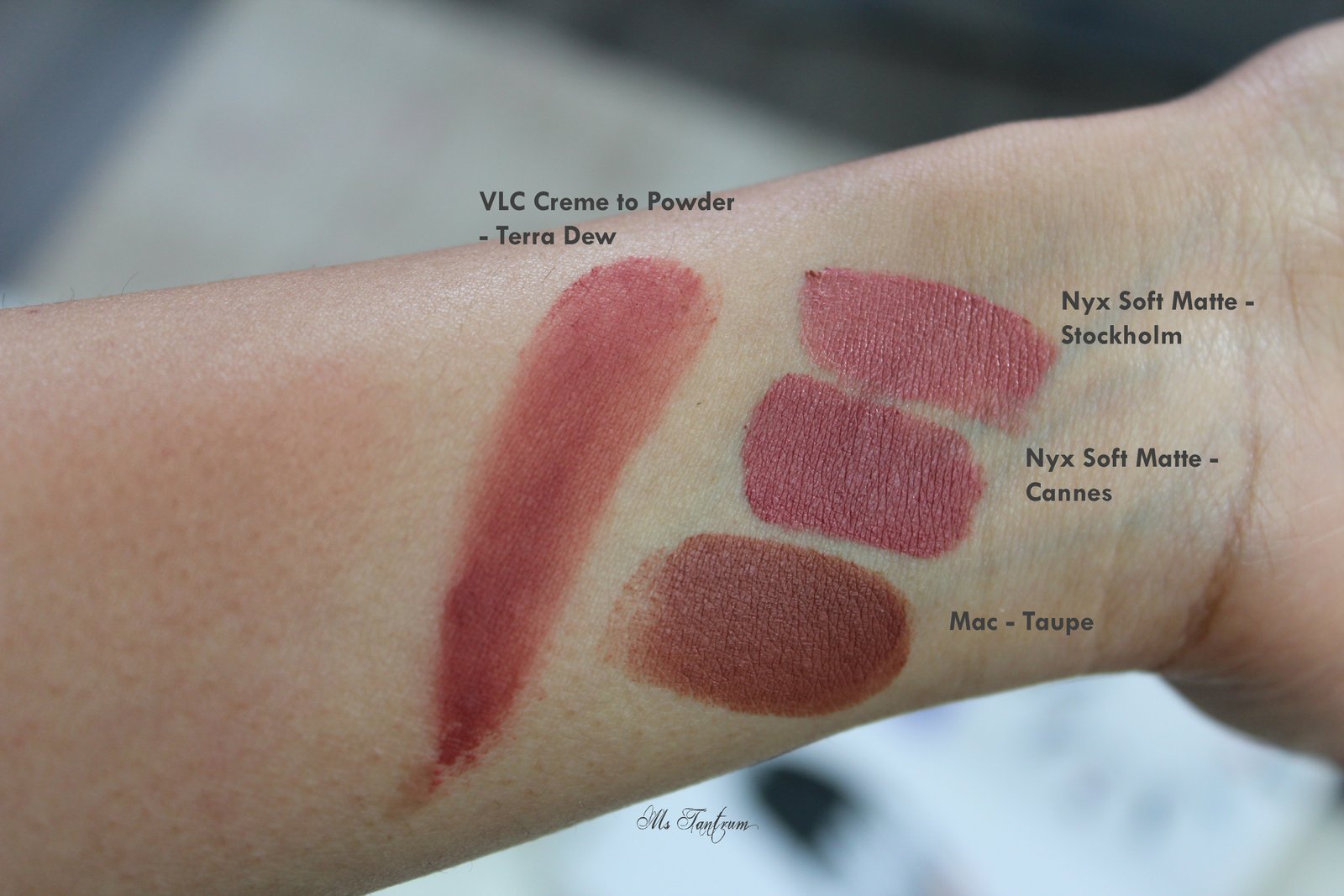 Nyx Swatches