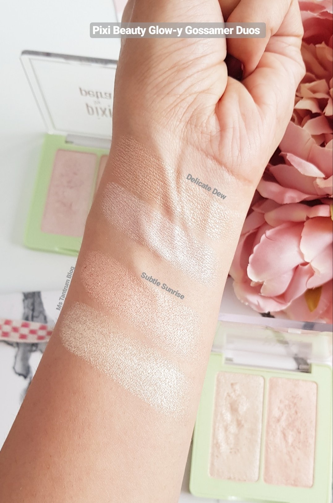 Pixi Beauty Glow in a Box - Glow-y Gossamer Duo highlighters - Ms Tantrum Blog