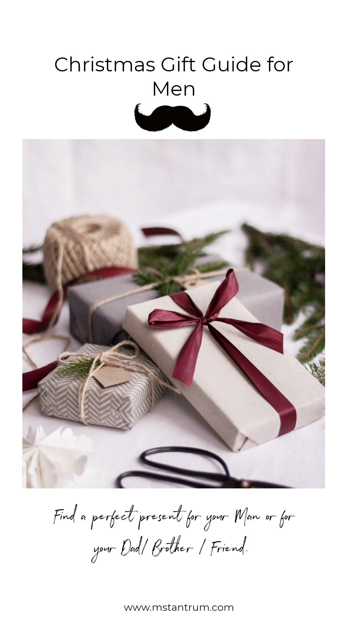 Mens Gift Guide cover - Ms Tantrum Blog