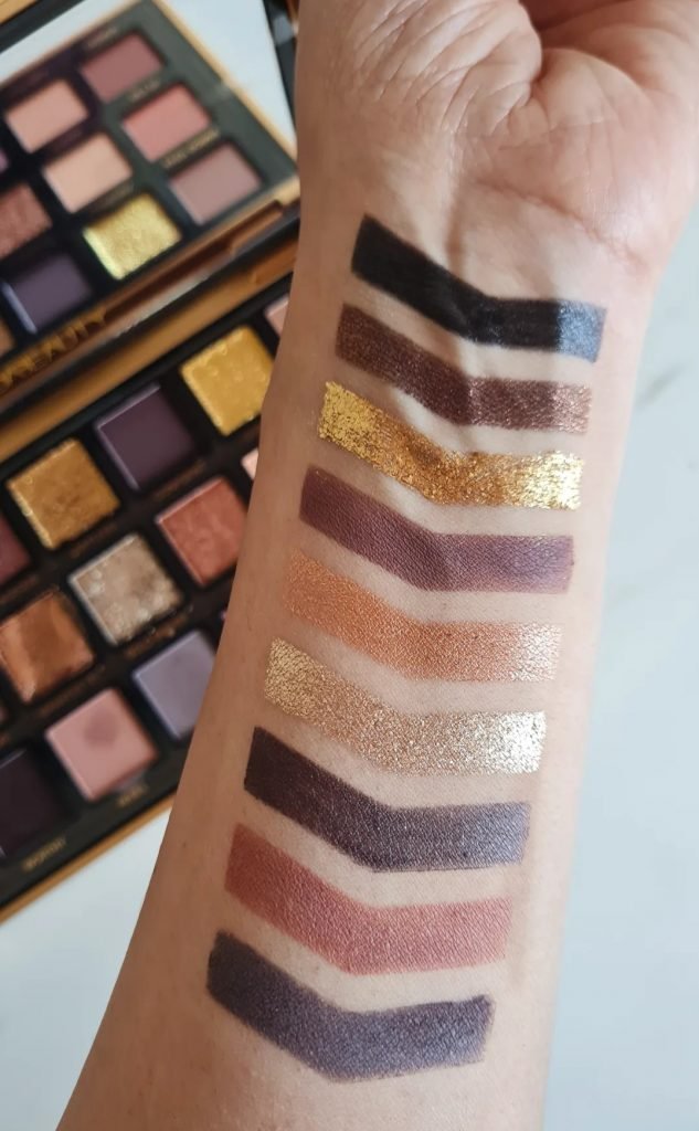 Huda Beauty Empowered palette swatches- Ms Tantrum Blog